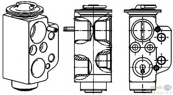 Válvula TRV de aparelho de ar condicionado para Volkswagen Transporter (7HB, 7HJ)