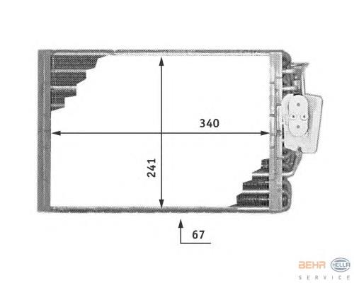 A1708300258 Mercedes vaporizador de aparelho de ar condicionado