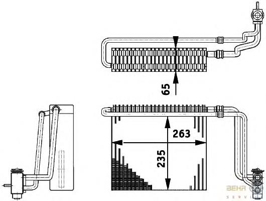 Vaporizador de aparelho de ar condicionado para Mercedes Vito (639)