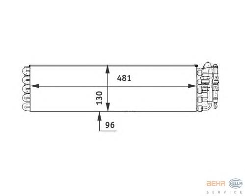 Vaporizador de aparelho de ar condicionado A0008304658 Mercedes