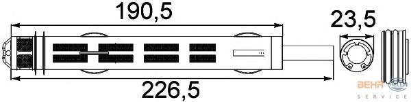 8FT351197291 HELLA ресивер-осушитель кондиционера