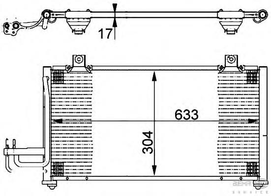 Radiador de aparelho de ar condicionado 8333024 Frig AIR