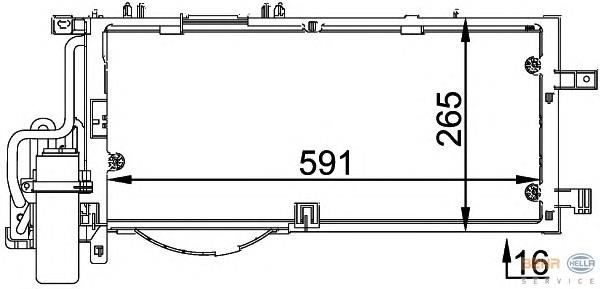 8FC351300611 HELLA sensor de temperatura do fluido de esfriamento (de ativação de ventilador do radiador)