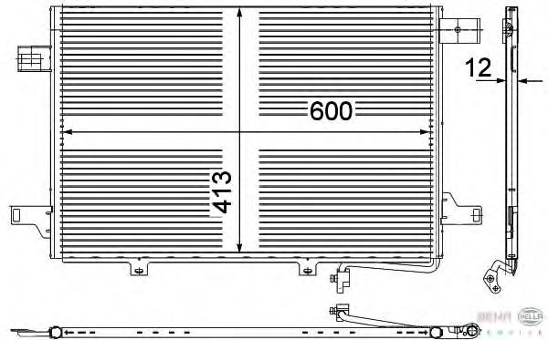 Radiador de aparelho de ar condicionado para Mercedes Sprinter (906)