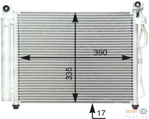 9760607200 Hyundai/Kia radiador de aparelho de ar condicionado