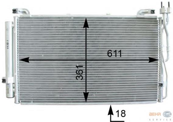 4035K82X Polcar radiador de aparelho de ar condicionado