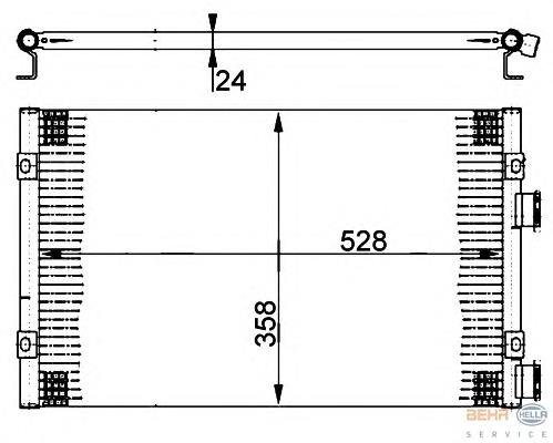 K05093598AA Fiat/Alfa/Lancia radiador de aparelho de ar condicionado