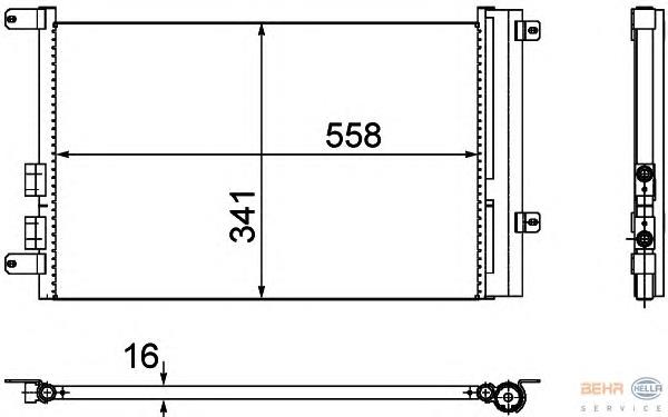 8132006 Frig AIR radiador de aparelho de ar condicionado