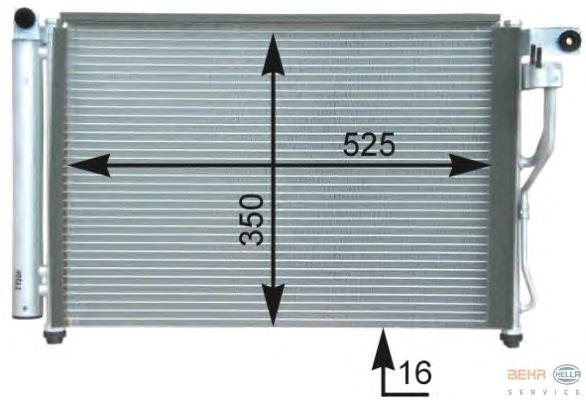 976061E300 Chrysler radiador de aparelho de ar condicionado