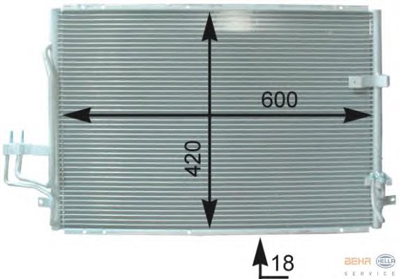 Radiador de aparelho de ar condicionado 8333027 Frig AIR