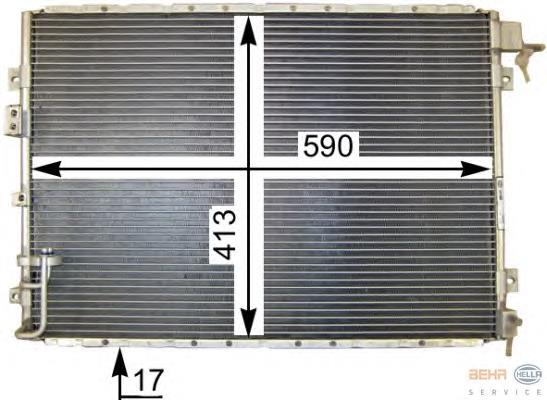 BC626 Magneti Marelli radiador de aparelho de ar condicionado