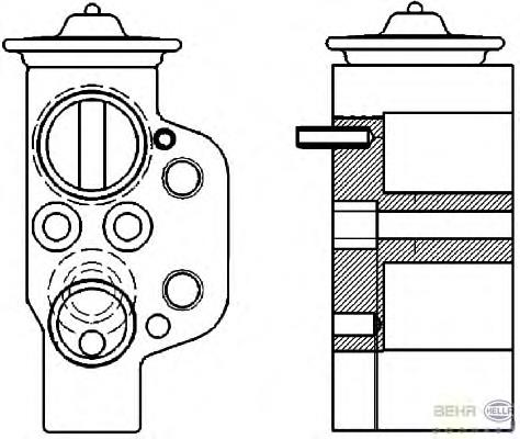 Válvula TRV de aparelho de ar condicionado para Audi Q5 (8RB)