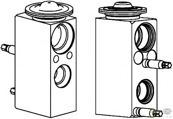 8UW351239591 HELLA válvula trv de aparelho de ar condicionado