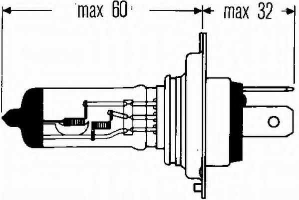 Лампочка галогенная 8GJ002525511 HELLA