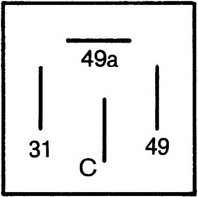Реле поворотов 25448632 Mercedes
