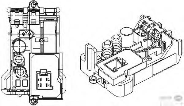 Resistor (resistência) de ventilador de forno (de aquecedor de salão) para MAN TGA 