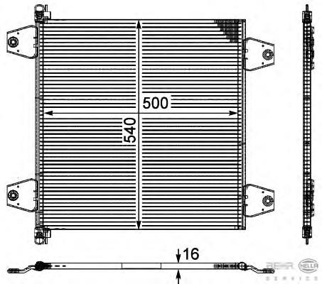 300650 ACR radiador de aparelho de ar condicionado