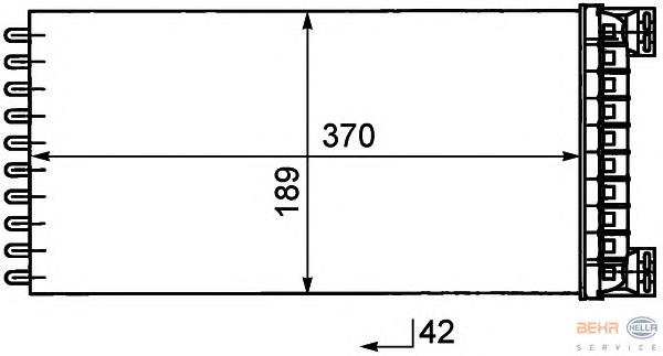 45C16001 Eaclima radiador de forno (de aquecedor)