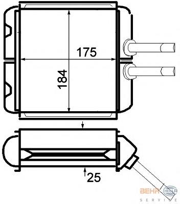 2912N8A1 Polcar radiador de forno (de aquecedor)