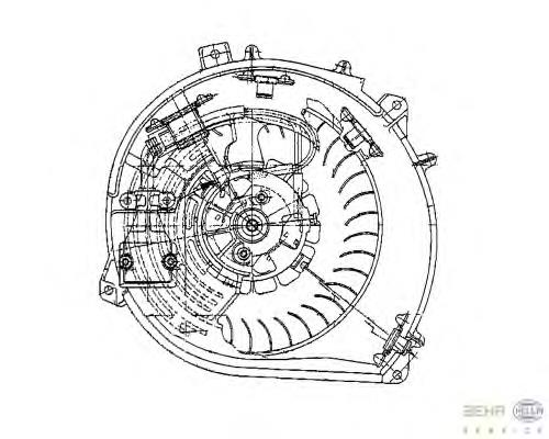 0130111031 Bosch motor de ventilador de forno (de aquecedor de salão)