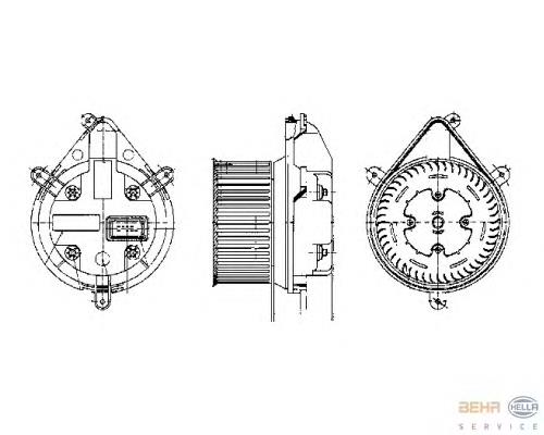 7701035904 Renault (RVI) motor de ventilador de forno (de aquecedor de salão)