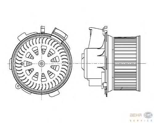 715235 VALEO motor de ventilador de forno (de aquecedor de salão)