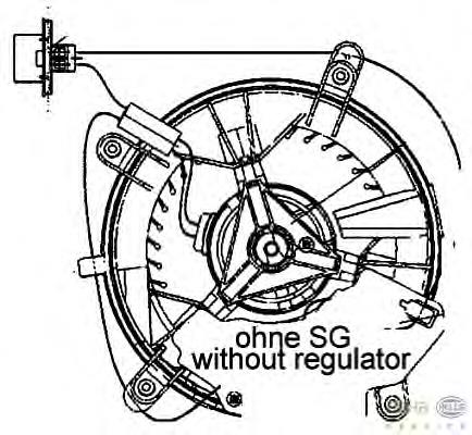 2108206642 Mercedes motor de ventilador de forno (de aquecedor de salão)