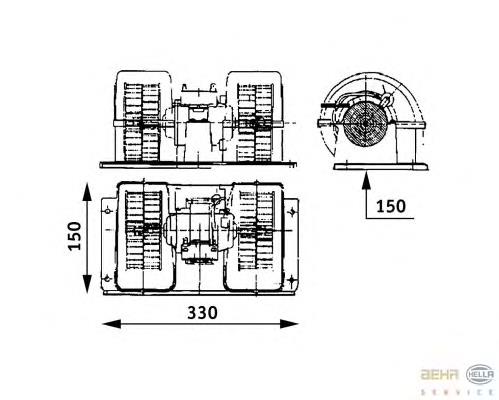 Motor de ventilador de forno (de aquecedor de salão) 87146 Nissens