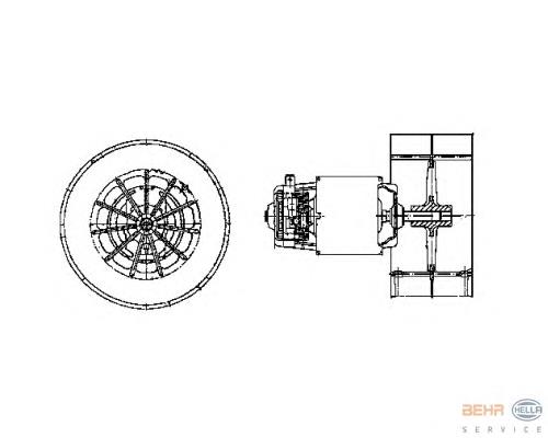 64111390112 BMW motor de ventilador de forno (de aquecedor de salão)