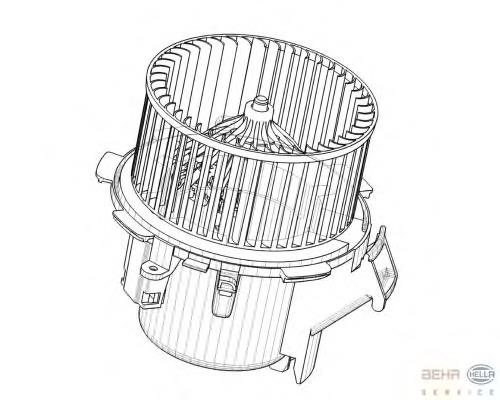 7701057556 Renault (RVI) motor de ventilador de forno (de aquecedor de salão)