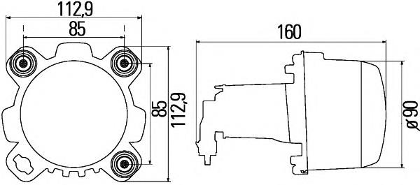 Купить 1BL247042007 HELLA Фара основная правая