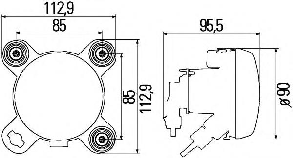 Фара дневного света Mercedes A9568200239