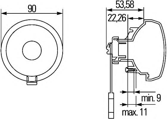 Фонарь задний правый HELLA 2SB965039131 цена, от 38.89 USD