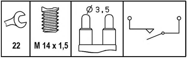 Купить 6ZF008621341 HELLA Датчик света заднего хода