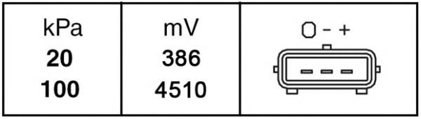 6PP009400211 HELLA Датчик давления воздуха