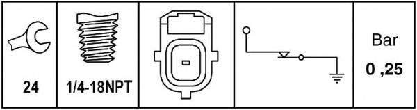 6ZL009600081 HELLA Датчик указателя давления масла