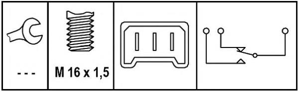 Датчик стоп сигнала 6DD008622631 HELLA