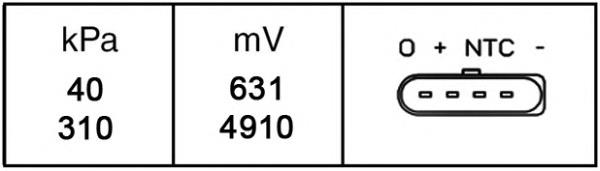 Датчик давления наддува 6PP009400251 HELLA