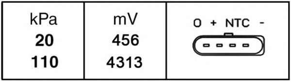 Датчик абсолютного давления 6PP009400261 HELLA