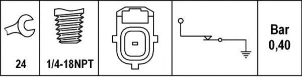 Sensor de pressão de óleo Jaguar X-type CF1