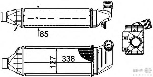 1671446 Ford radiador de intercooler