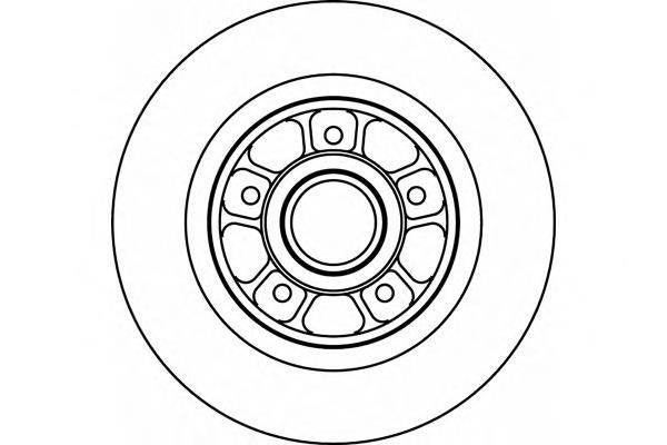 8DD 355 112-361 HELLA disco do freio traseiro