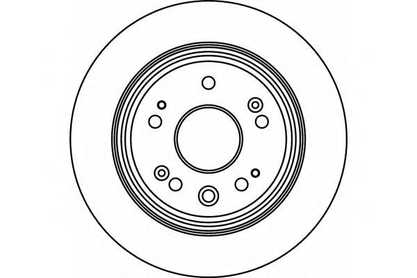 8DD355112451 HELLA disco do freio traseiro