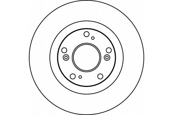 8DD355112-741 HELLA disco do freio dianteiro