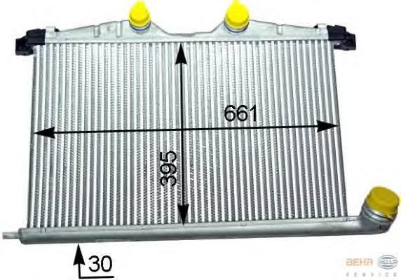 0384N5 Peugeot/Citroen radiador de intercooler