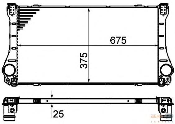 JD1271002541 Toyota radiador de intercooler