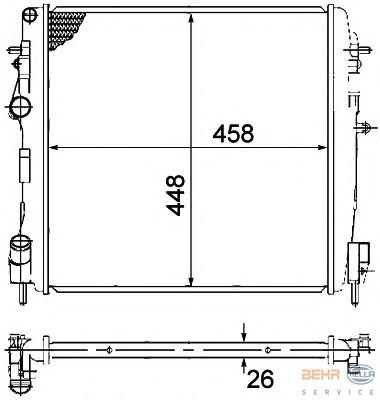 8200072713 Renault (RVI) radiador de esfriamento de motor