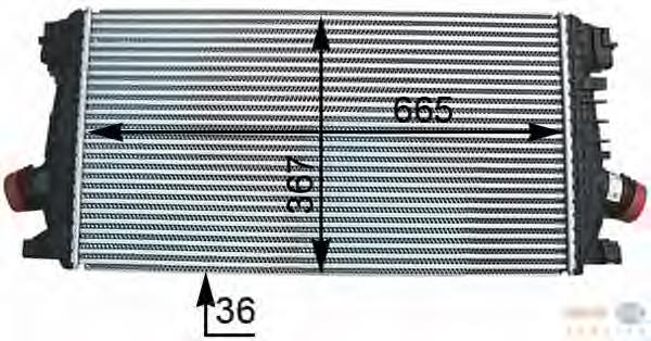 818567 VALEO radiador de intercooler