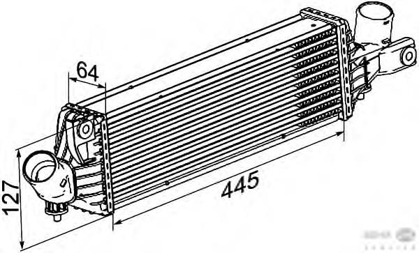 14461AW301 Nissan radiador de intercooler