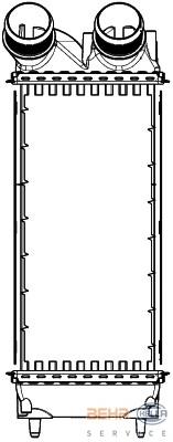 992507ME Peugeot/Citroen radiador de intercooler